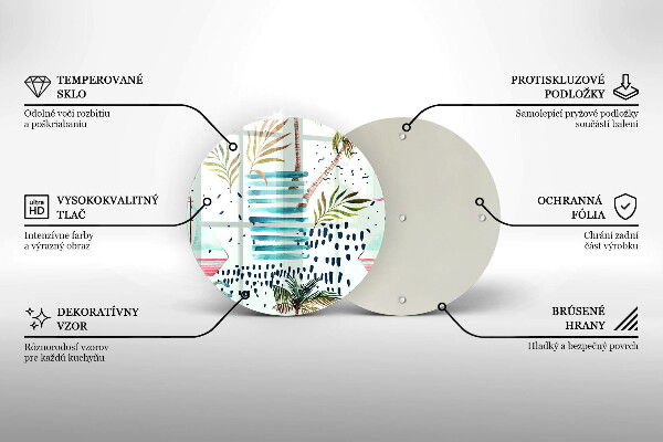Skärbräda glas unik Semesterillustrationer