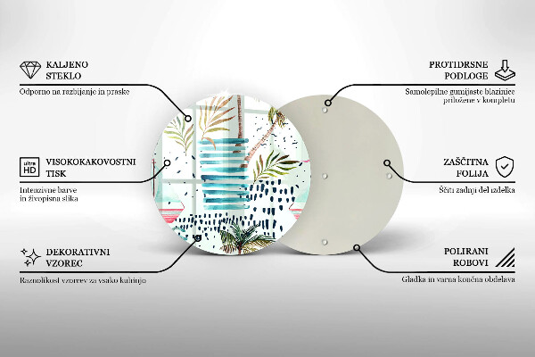 Skärbräda glas unik Semesterillustrationer