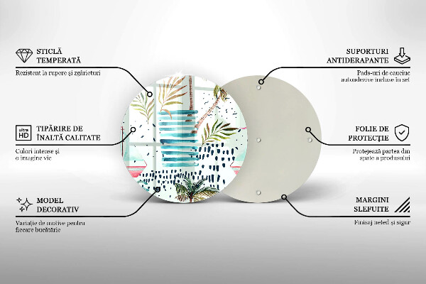 Skärbräda glas unik Semesterillustrationer