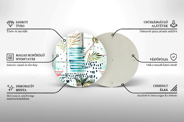 Skärbräda glas unik Semesterillustrationer