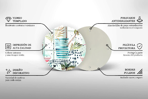Skärbräda glas unik Semesterillustrationer