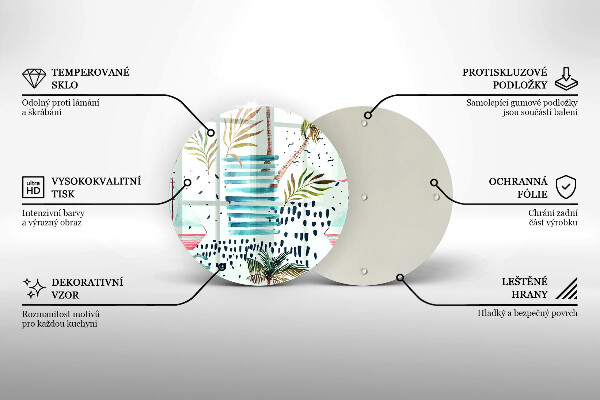 Skärbräda glas unik Semesterillustrationer