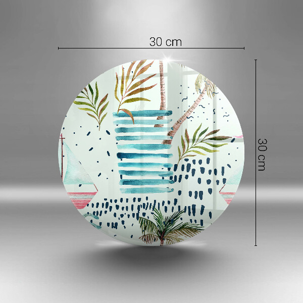 Skärbräda glas unik Semesterillustrationer