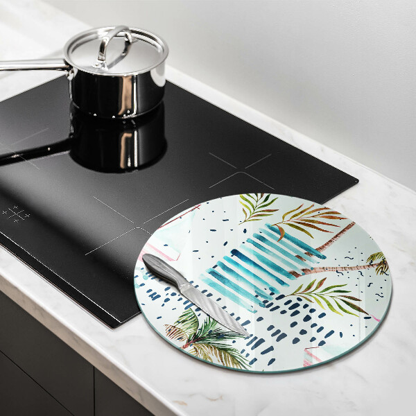 Skärbräda glas unik Semesterillustrationer