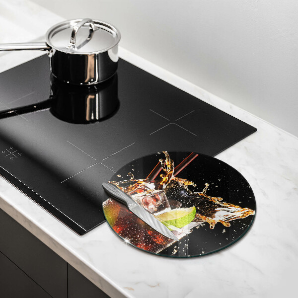 Skärbräda glas unik Drick med is