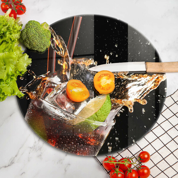 Skärbräda glas unik Drick med is