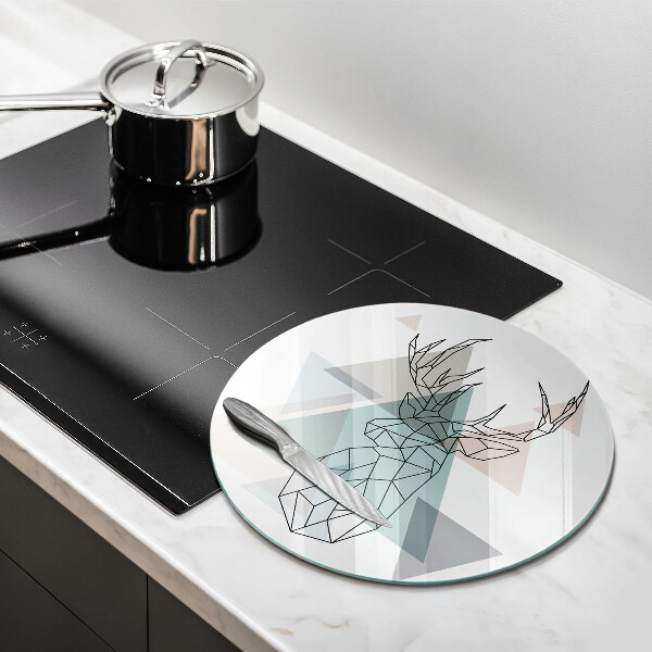 Skärbräda glas unik Abstrakt rådjur