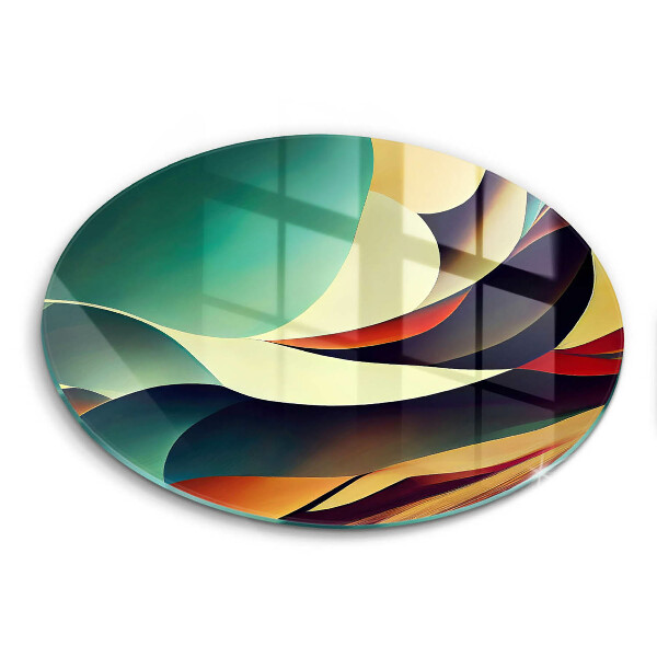 Skärbräda glas unik Formabstraktion