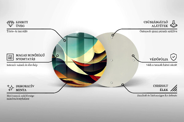 Skärbräda glas unik Formabstraktion