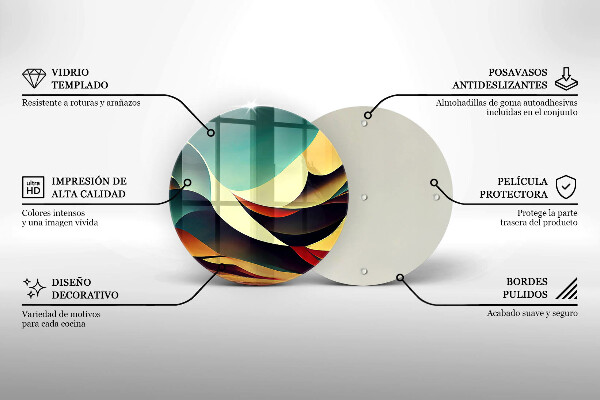Skärbräda glas unik Formabstraktion