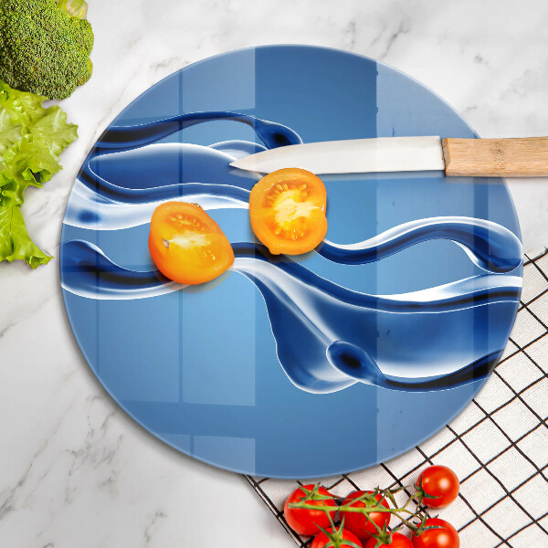 Skärbräda glas unik Vätskeabstraktion