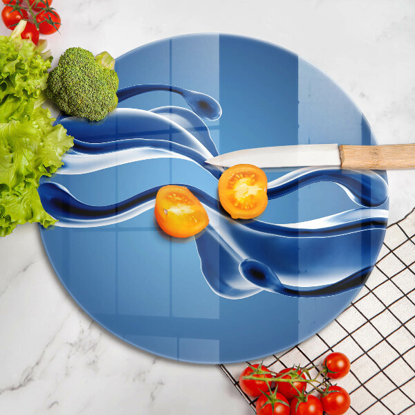 Skärbräda glas unik Vätskeabstraktion