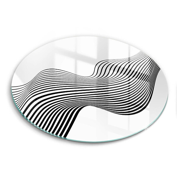 Skärbräda glas unik Linjär abstraktion