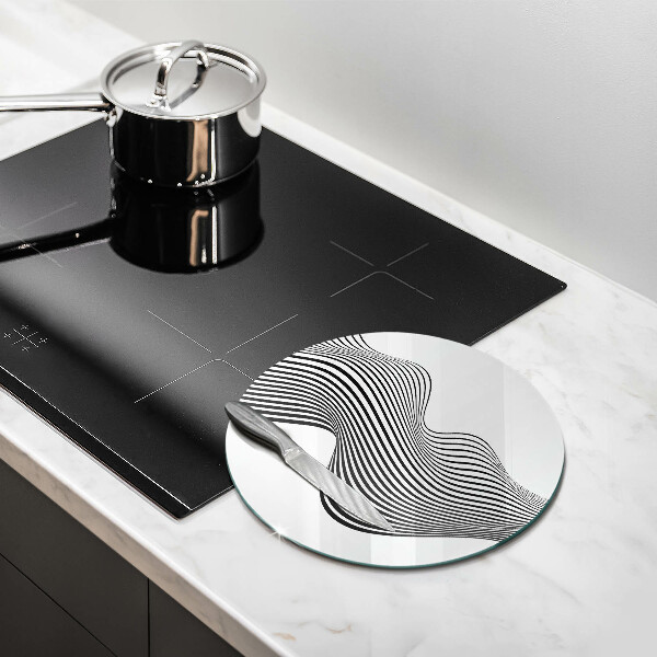 Skärbräda glas unik Linjär abstraktion