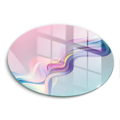 Skärbräda glas unik Pastell abstraktion