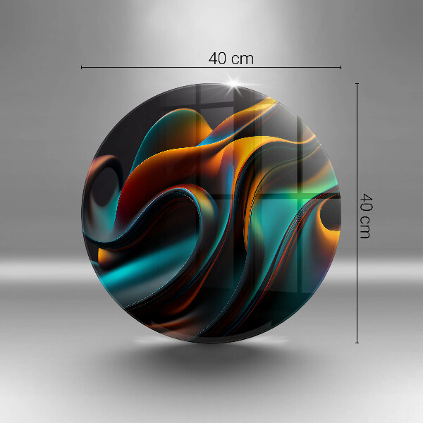 Skärbräda glas unik Färgglad abstraktion