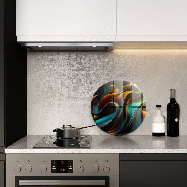 Skärbräda glas unik Färgglad abstraktion