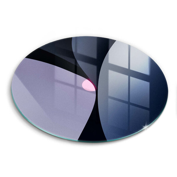 Skärbräda glas unik Abstrakta former