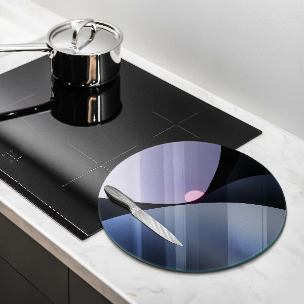 Skärbräda glas unik Abstrakta former