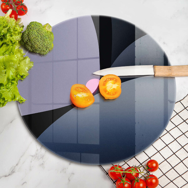 Skärbräda glas unik Abstrakta former