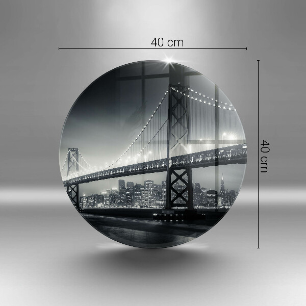 Skärbräda glas unik Benjamin Franklin Bridge