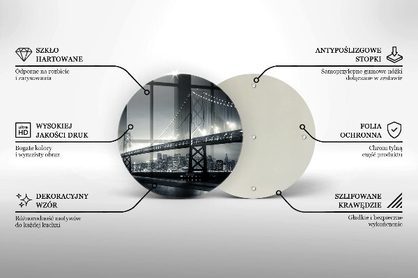 Skärbräda glas unik Benjamin Franklin Bridge