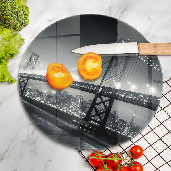 Skärbräda glas unik Benjamin Franklin Bridge