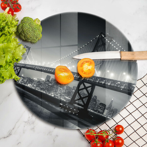 Skärbräda glas unik Benjamin Franklin Bridge