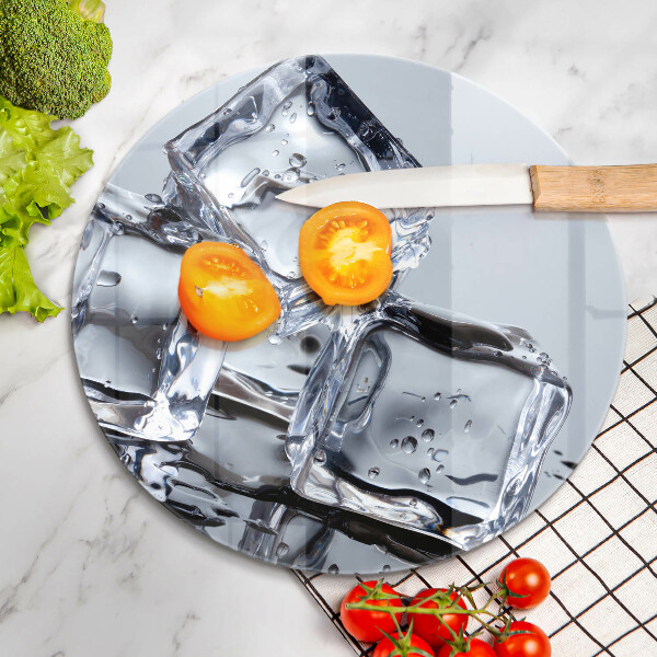 Skärbräda glas unik Isbitar