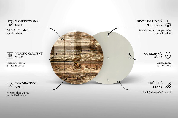 Skärbräda glas unik Trä planka textur