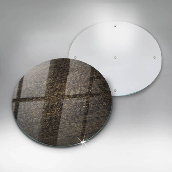 Skärbräda glas unik Trä bark textur