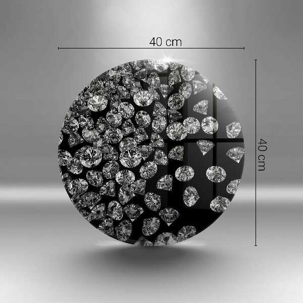 Skärbräda glas unik Diamanter diamanter