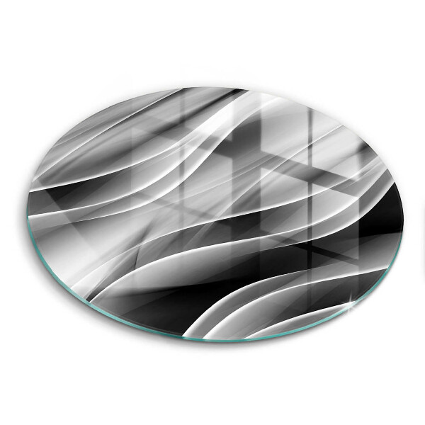 Skärbräda glas unik Abstrakta linjer av rök