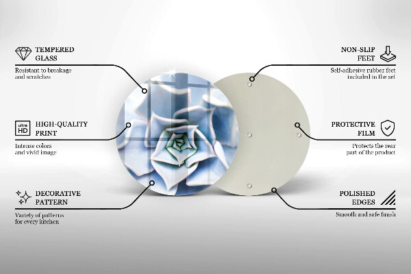 Skärbräda glas unik Blomma växt