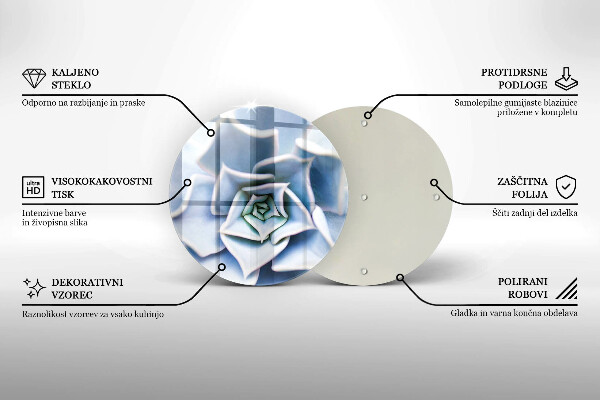 Skärbräda glas unik Blomma växt
