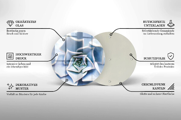 Skärbräda glas unik Blomma växt