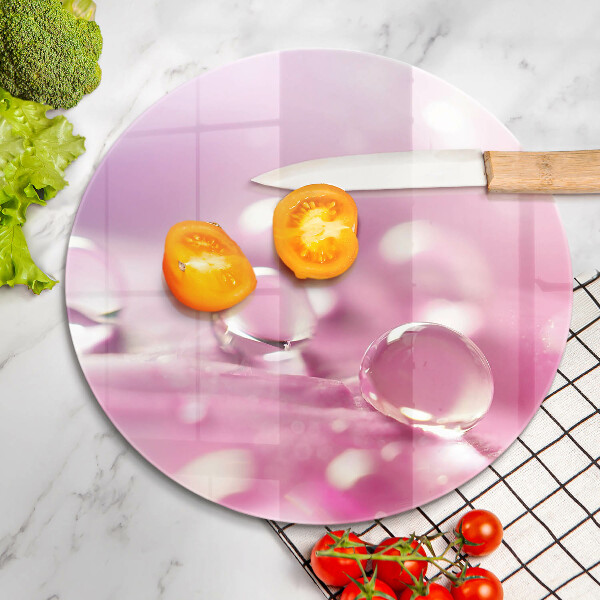 Skärbräda glas unik Dagg blomblad