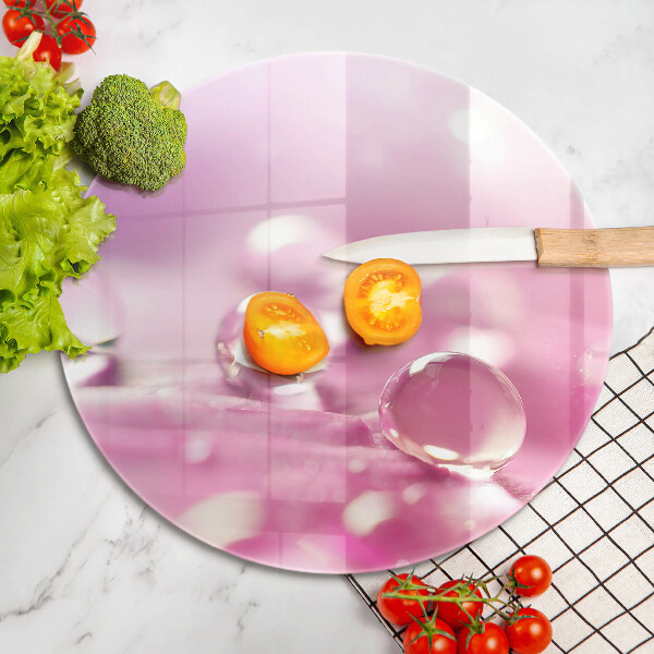 Skärbräda glas unik Dagg blomblad