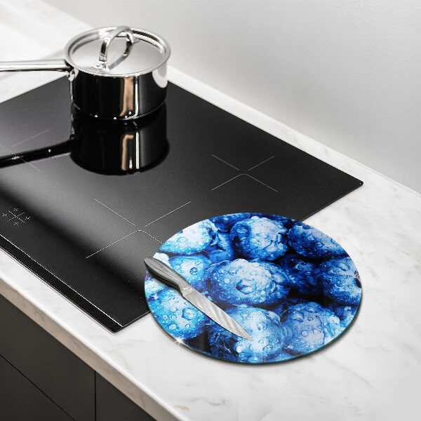 Skärbräda glas unik Saftiga blåbär