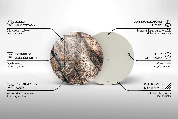 Skärbräda glas unik Trästruktur