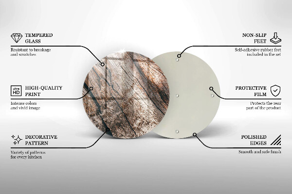 Skärbräda glas unik Trästruktur