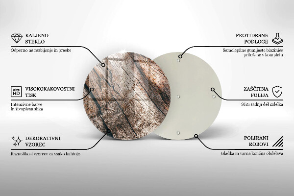 Skärbräda glas unik Trästruktur