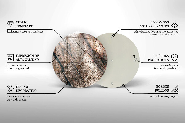 Skärbräda glas unik Trästruktur