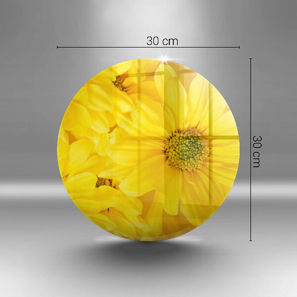 Skärbräda glas unik Blomblad