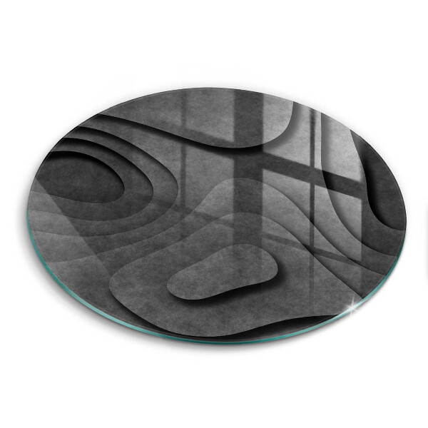 Skärbräda glas unik 3D stenformer