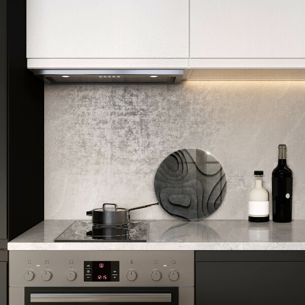 Skärbräda glas unik 3D stenformer