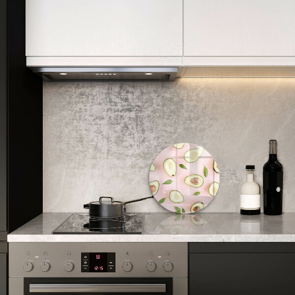 Skärbräda glas unik Avokado mönster