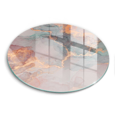 Skärbräda glas unik Marmor med guld