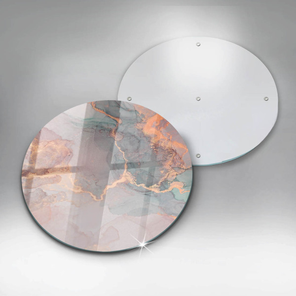 Skärbräda glas unik Marmor med guld