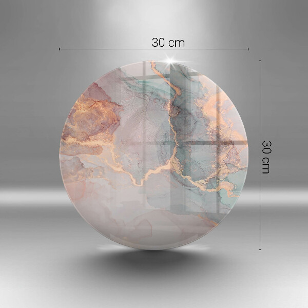 Skärbräda glas unik Marmor med guld